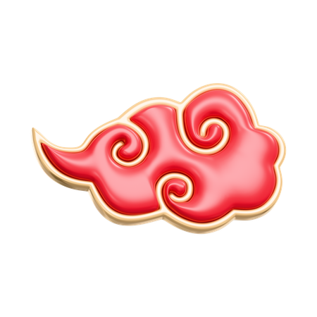 中国のクラウド  3D Icon