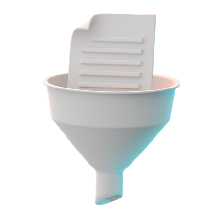 데이터 필터  3D Icon