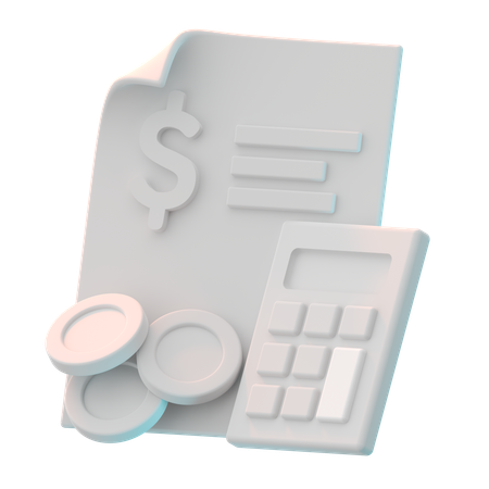 예산  3D Icon