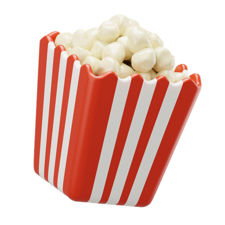 팝콘  3D Icon
