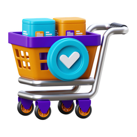 チェックアウト  3D Icon