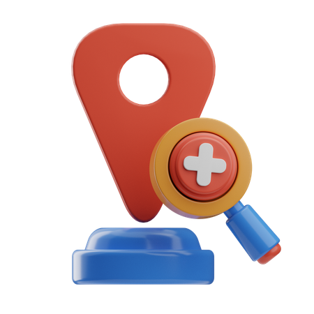 場所が見つかりません  3D Icon