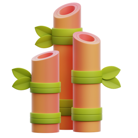 대나무  3D Icon