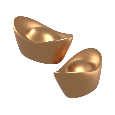 中国の金塊  3D Icon
