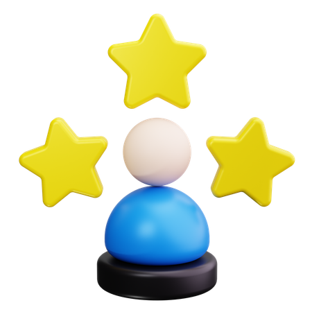 従業員評価  3D Icon
