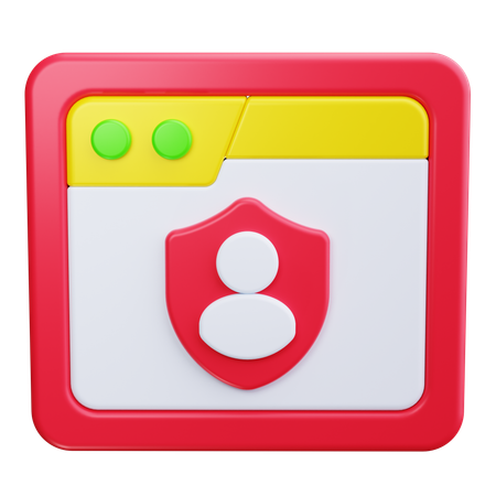 계정 보호  3D Icon