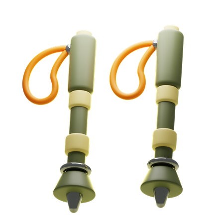 트레킹 폴  3D Icon