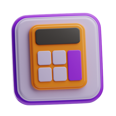 계산자  3D Icon
