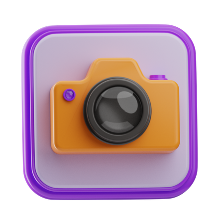 카메라  3D Icon
