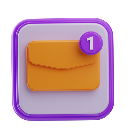 우편  3D Icon