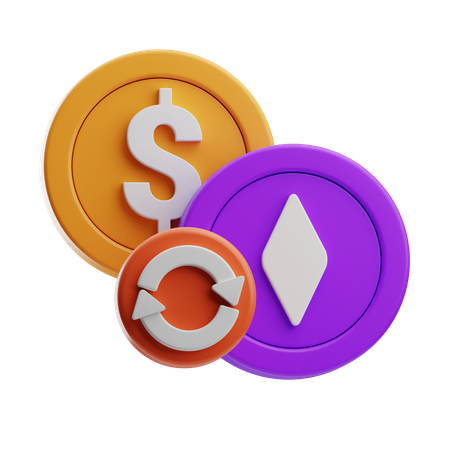 チップ交換ポーカー  3D Icon