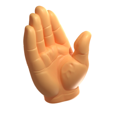 平手打ちのジェスチャー  3D Icon