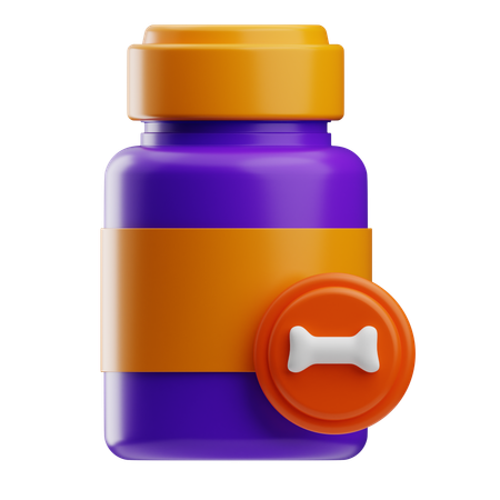 반려동물 사료 보육원  3D Icon