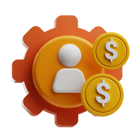 일하는 사무실  3D Icon