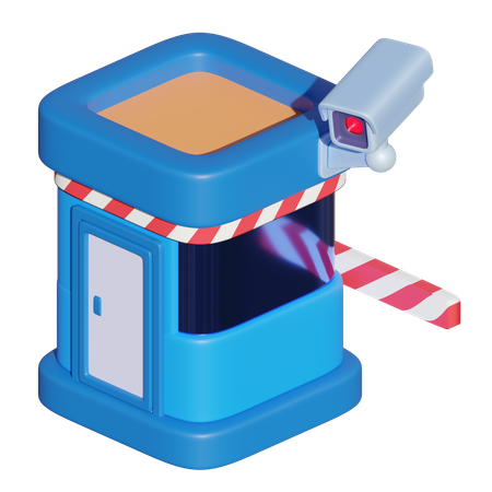警備所  3D Icon