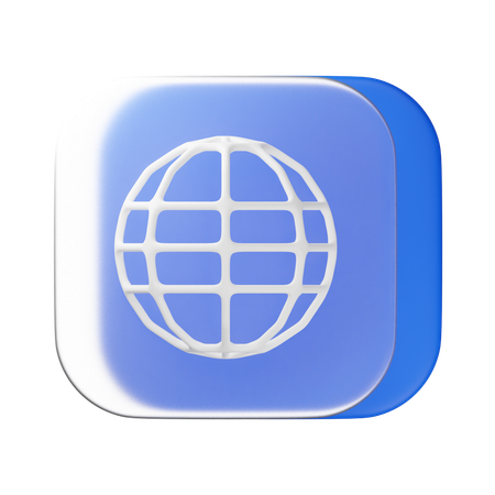 インターネット  3D Icon