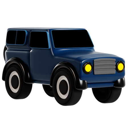 頑丈なジープのオフロードアドベンチャー  3D Icon