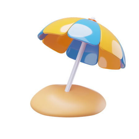 ビーチパラソル  3D Icon