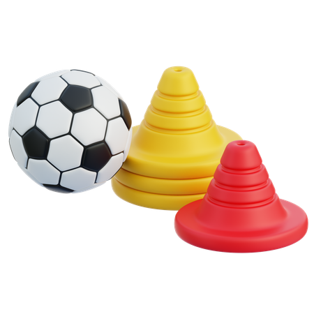 サッカートレーニング  3D Icon