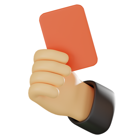 レッドカード  3D Icon