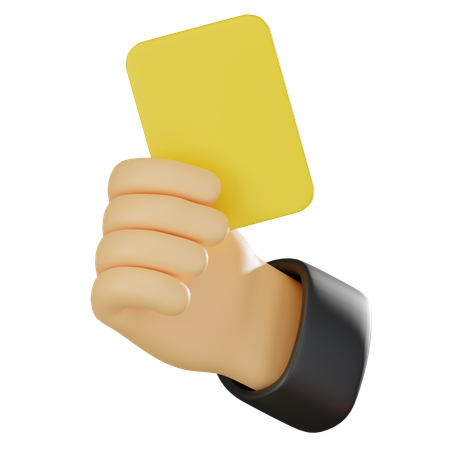 イエローカード  3D Icon