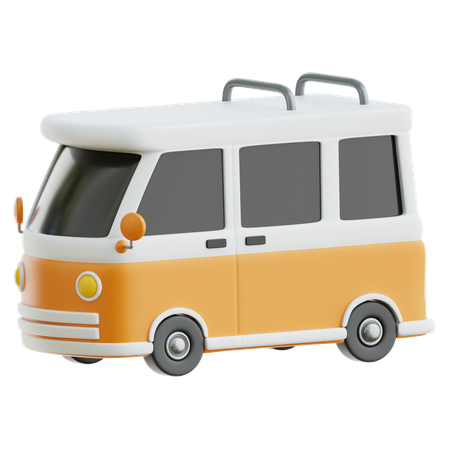 キャンピングカー  3D Icon