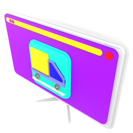 オンライン配信  3D Icon