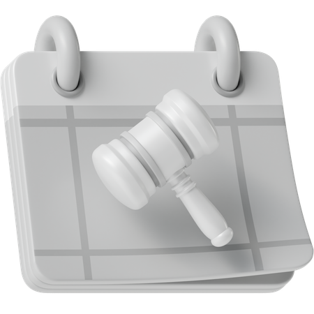 입찰 날짜  3D Icon