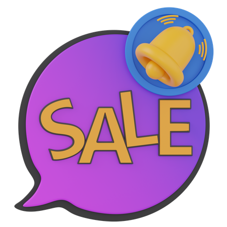 セール通知  3D Icon