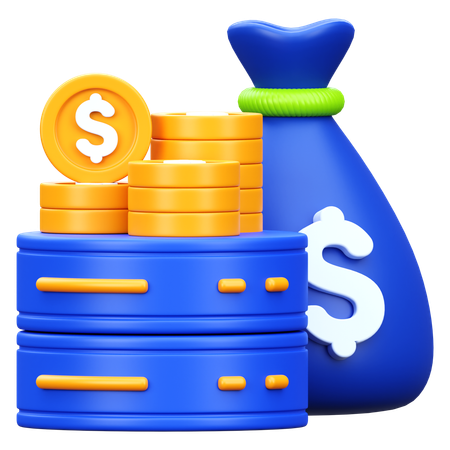 데이터 저장고  3D Icon