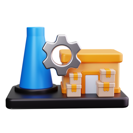 제조업  3D Icon
