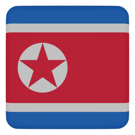 북한  3D Icon