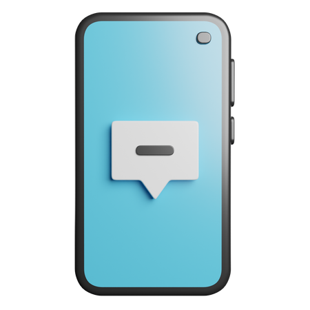 모바일 채팅  3D Icon