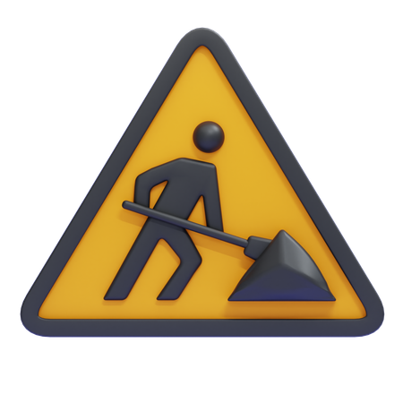 도로공사 표지판  3D Icon