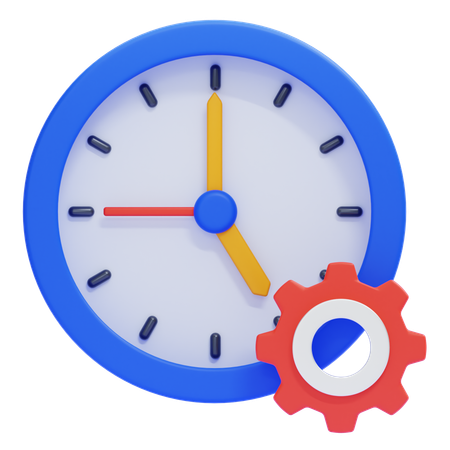 時計を合わせる  3D Icon