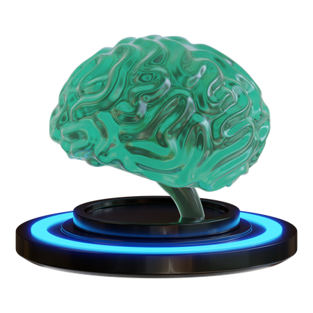아이 브레인  3D Icon