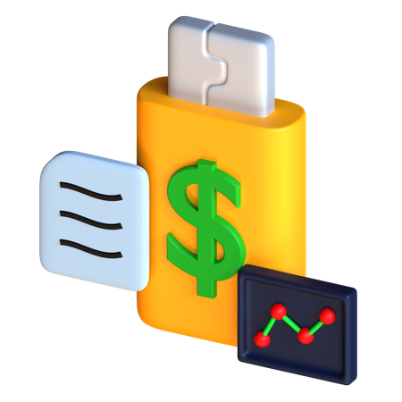 플라스크 디스크  3D Icon