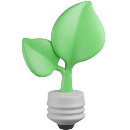 エコ電球  3D Icon