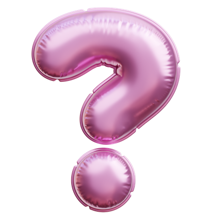 疑問符  3Dアイコン