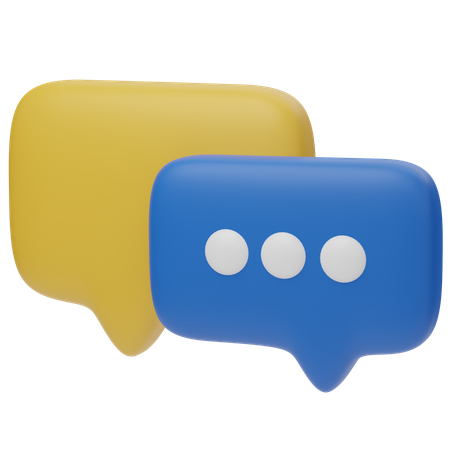 メッセージ  3D Icon