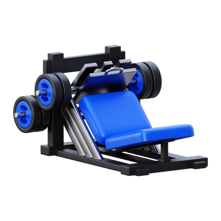レッグプレスマシン  3D Icon
