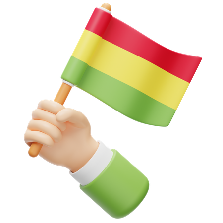 볼리비아 국기  3D Icon