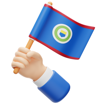 벨리즈 국기  3D Icon