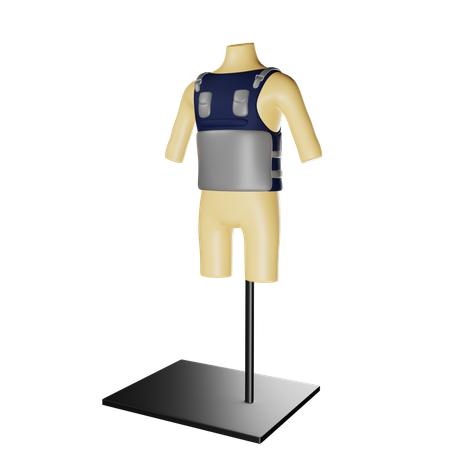 방탄 조끼  3D Icon