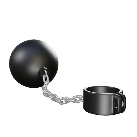 공과 사슬  3D Icon