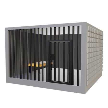 교도소  3D Icon