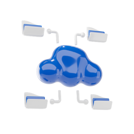 フォルダ共有  3D Icon
