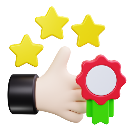 우수  3D Icon