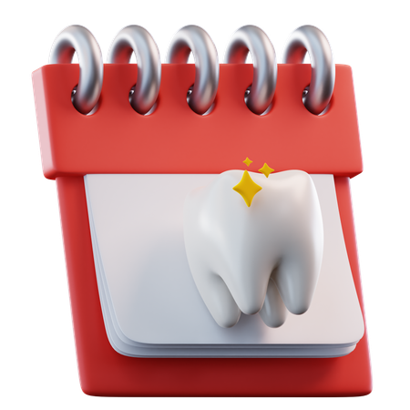 歯科カレンダー  3D Icon