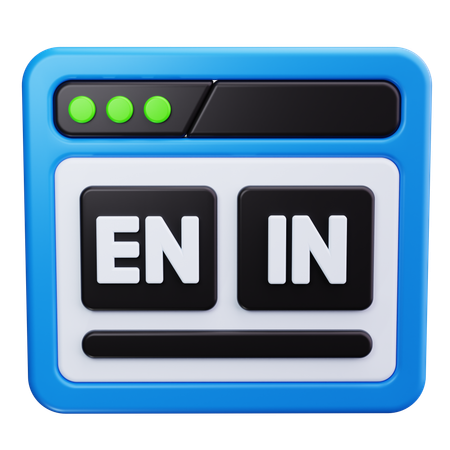 言語  3D Icon